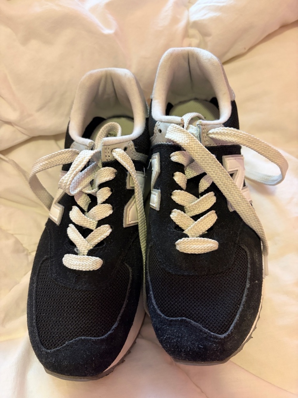 New Balance Black and White Athletic Sneakers